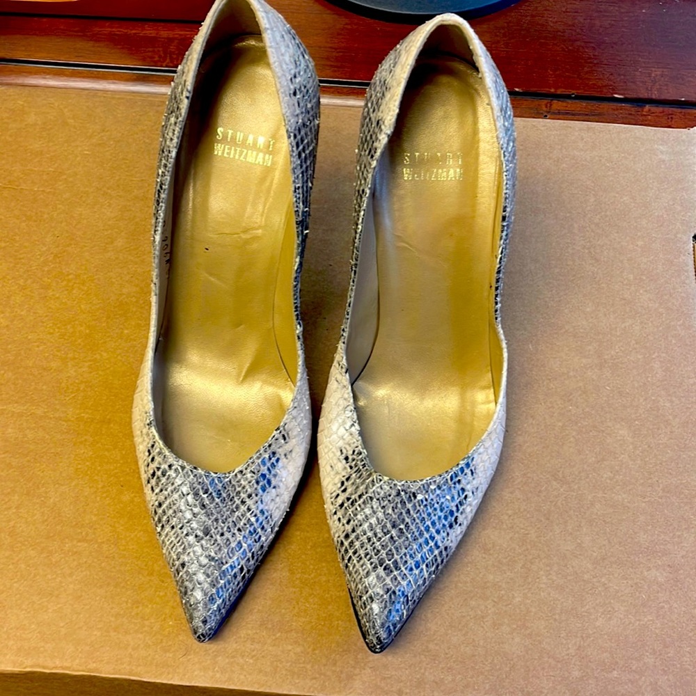 Snake skin pumps - classic